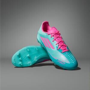 Adidas F50 Messi League FG/MG Soccer Cleats - Aqua/Pink - Men’s 13 - NWT No Box